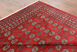 9' X 12' Silky Red Bokhara Wool Rug - Golden Nile