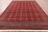 9' X 12' Silky Red Bokhara Wool Rug - Golden Nile