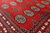 9' X 12' Silky Red Bokhara Wool Rug - Golden Nile