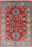 Red Fine Serapi Handmade Wool Rug - 4' 11" X 6' 11" - Golden Nile