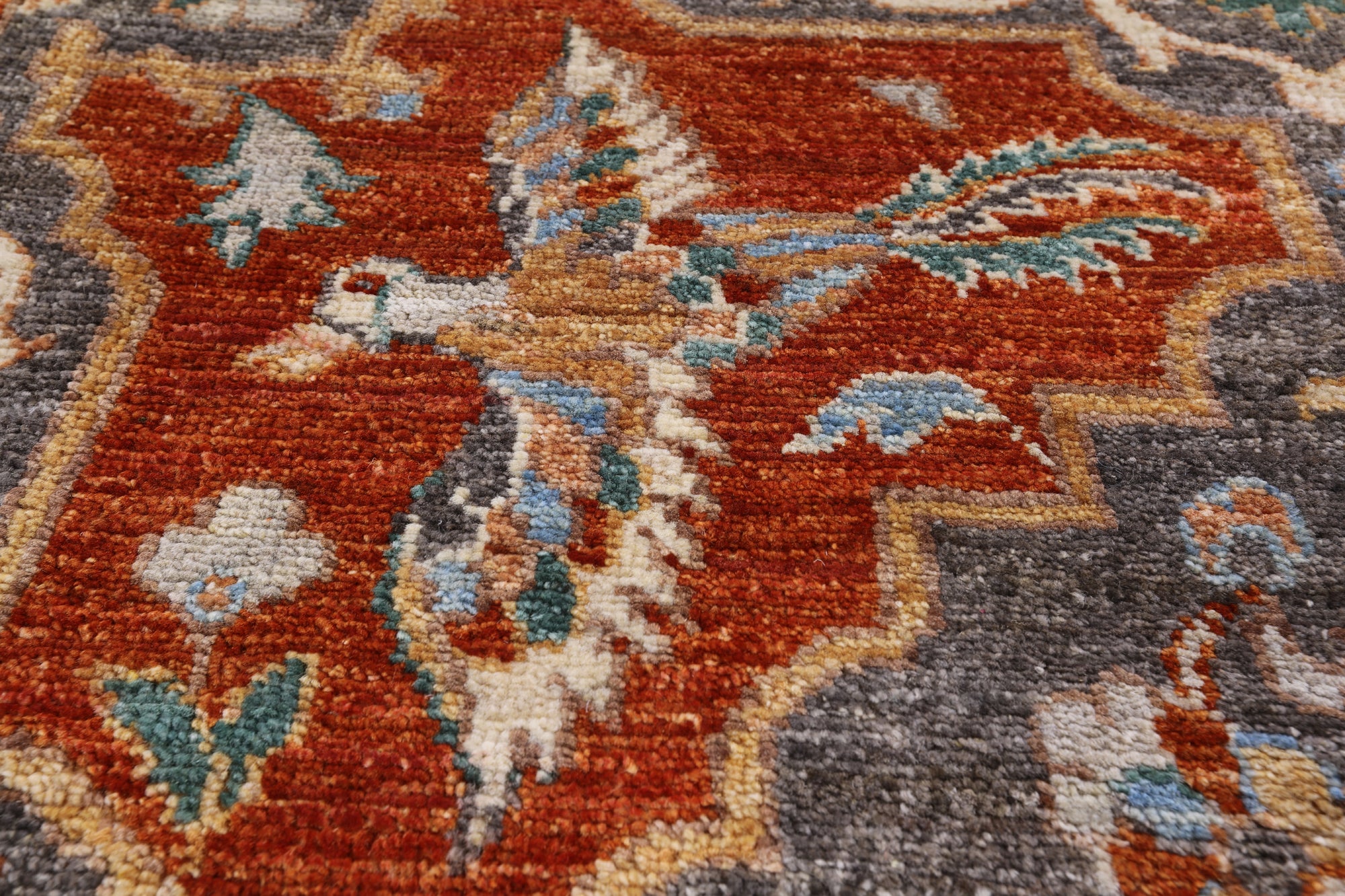 Fine Serapi Handmade Wool Rug - 5' 11" X 8' 11" - Golden Nile