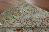 5' X 7' Tree Of Life Design Loribaft Super Gabbeh Wool Area Rug - Golden Nile