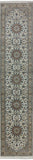 2' 6" X 11' 10" Handmade Runner Persian Nain Wool & Silk Area Rug - Golden Nile