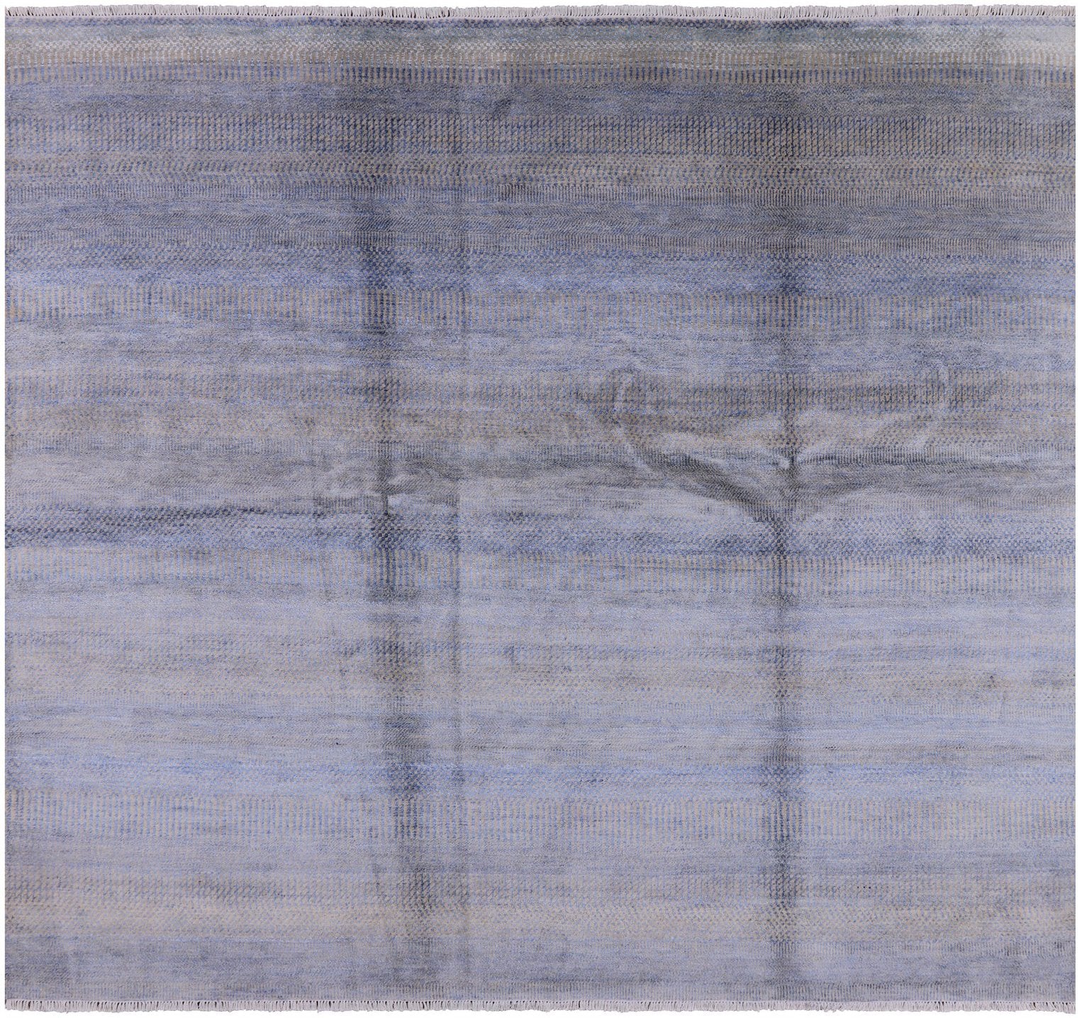 Square Savannah Grass Handmade Wool & Silk Rug - 7' 10" X 8' 10" - Golden Nile