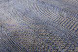 Square Savannah Grass Handmade Wool & Silk Rug - 7' 10" X 8' 10" - Golden Nile