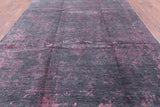 Grey Contemporary Hand Knotted Wool & Silk Rug - 9' 0" X 12' 1" - Golden Nile