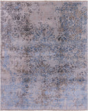 Modern Wool & Silk Handmade Rug - 8' 1" X 10' 0" - Golden Nile