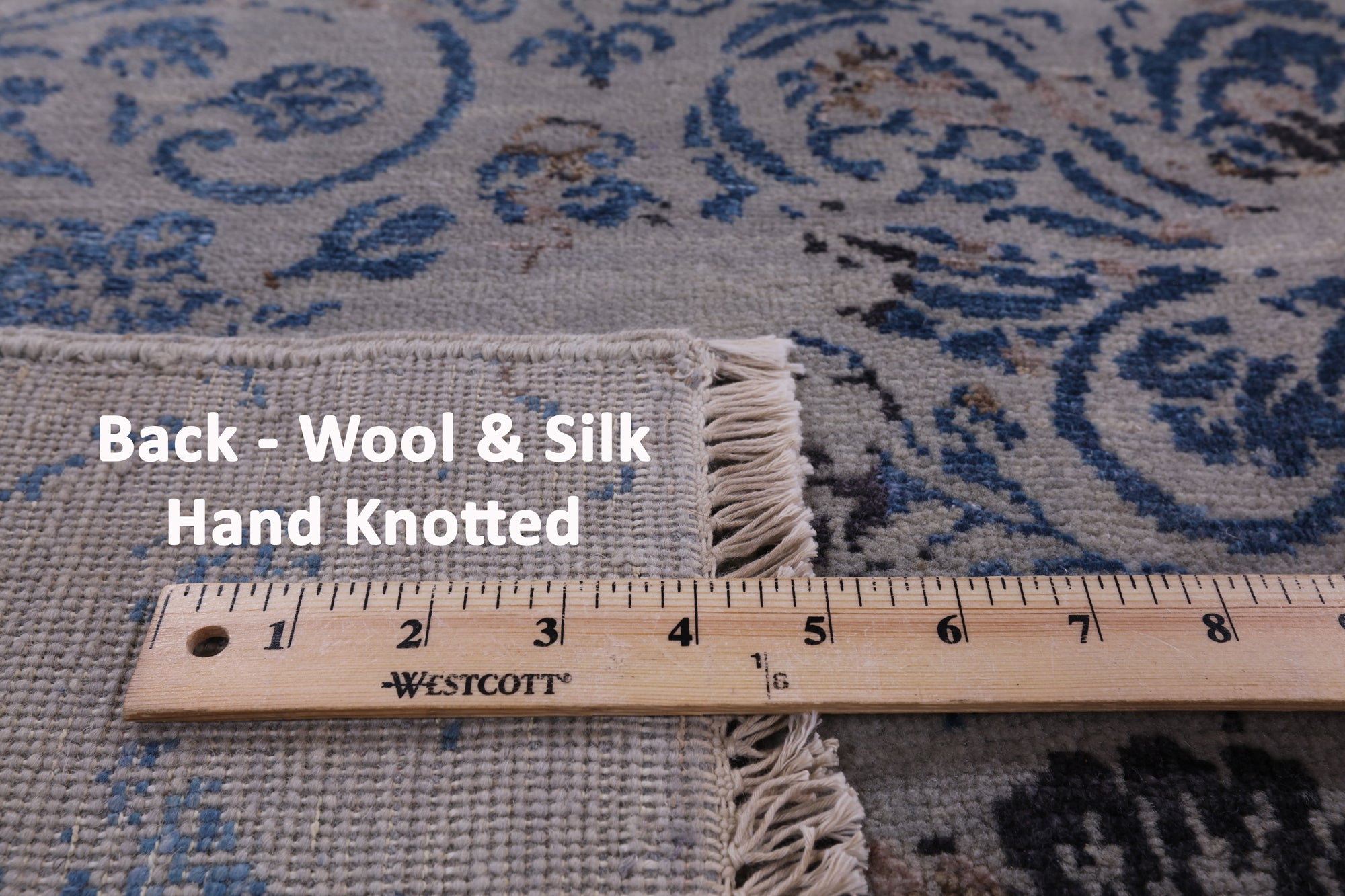 Modern Wool & Silk Handmade Rug - 8' 1" X 10' 0" - Golden Nile