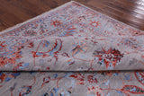 Grey Persian Handmade Wool & Silk Rug - 9' 0" X 11' 10" - Golden Nile