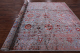 Grey Persian Handmade Wool & Silk Rug - 9' 0" X 11' 10" - Golden Nile