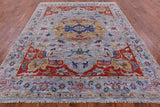 Grey Fine Serapi Handmade Wool Rug - 8' 1" X 10' 0" - Golden Nile