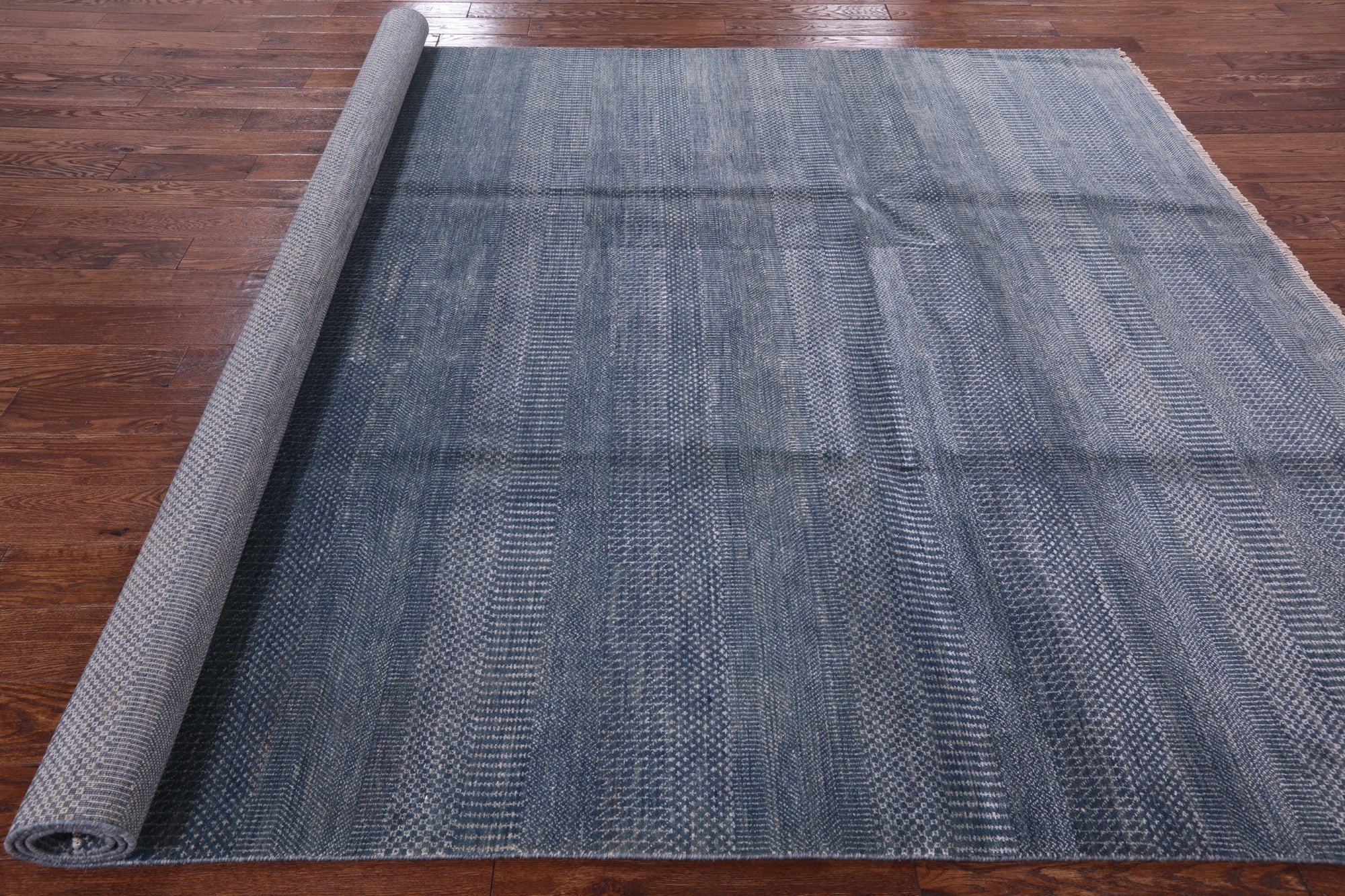 Savannah Grass Hand-Knotted Wool & Silk Rug - 8' 1" X 10' 3" - Golden Nile