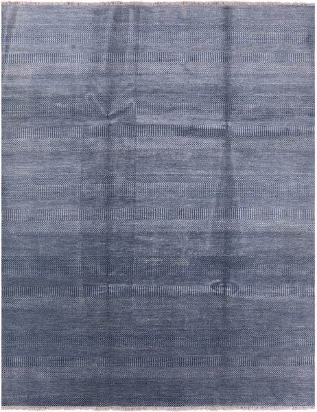 Savannah Grass Hand-Knotted Wool & Silk Rug - 8' 1" X 10' 3" - Golden Nile