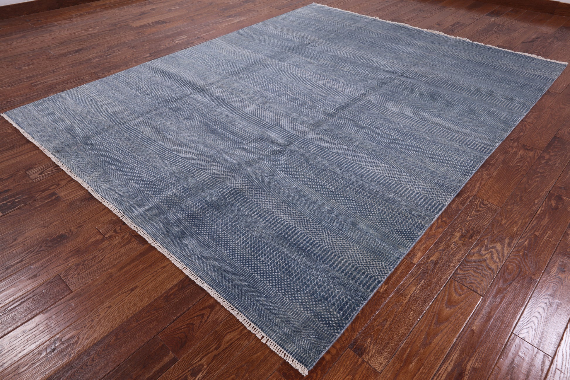 Savannah Grass Hand-Knotted Wool & Silk Rug - 8' 1" X 10' 3" - Golden Nile