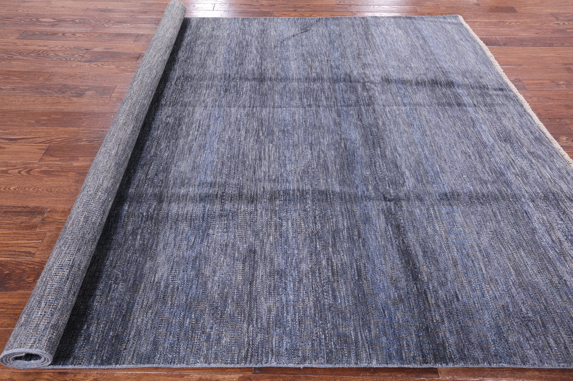 Savannah Grass Handmade Wool & Silk Rug - 7' 11" X 9' 11" - Golden Nile