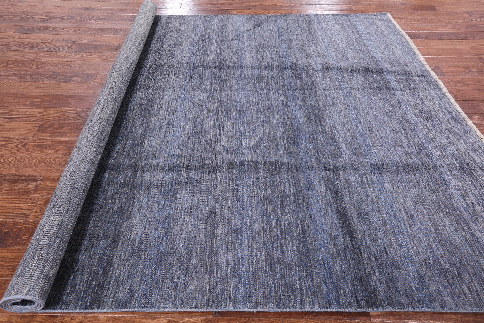 Savannah Grass Handmade Wool & Silk Rug - 7' 11" X 9' 11" - Golden Nile