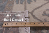 Ivory Turkish Oushak Handmade Wool Area Rug - 9' 0" X 11' 9" - Golden Nile