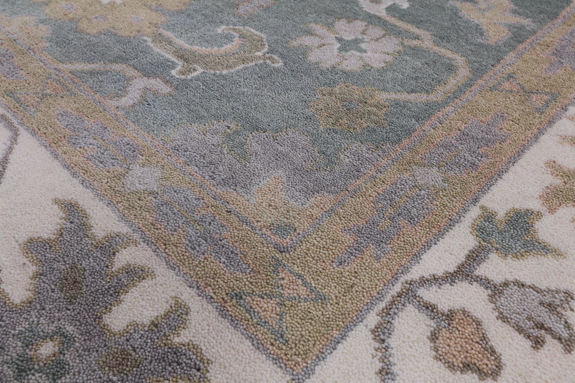 Turkish Oushak Hand Knotted Wool Rug - 8' 0" X 10' 3" - Golden Nile