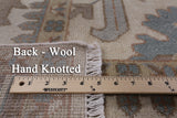 Ivory Turkish Oushak Hand Knotted Wool Area Rug - 7' 8" X 9' 7" - Golden Nile