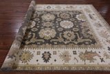 Grey Turkish Oushak Handmade Wool Rug - 7' 11" X 10' 3" - Golden Nile