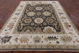 Grey Turkish Oushak Handmade Wool Rug - 7' 11" X 10' 3" - Golden Nile