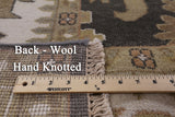 Grey Turkish Oushak Handmade Wool Rug - 7' 11" X 10' 3" - Golden Nile