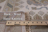 Ivory Turkish Oushak Handmade Wool Area Rug - 8' 0" X 10' 1" - Golden Nile