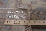 Ivory Square Turkish Oushak Handmade Wool Area Rug - 7' 9" X 7' 11" - Golden Nile