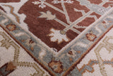 Square Turkish Oushak Wool Rug - 5' 11" X 6' 0" - Golden Nile