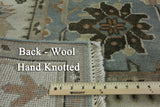6' X 6' Handmade Square Oriental Oushak Wool Rug - Golden Nile