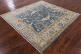 Square Oushak Hand Knotted Wool Rug - 6' X 6' 1" - Golden Nile