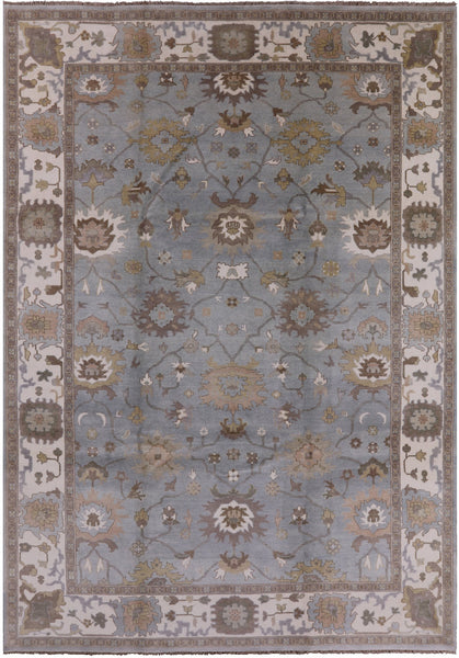 10' X 14' 3" Handmade Oushak Oriental Wool Rug - Golden Nile