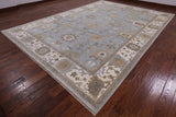 10' X 14' 3" Handmade Oushak Oriental Wool Rug - Golden Nile