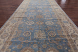 Turkish Oushak Hand Knotted Wool Area Rug - 7' 11" X 22' 8" - Golden Nile