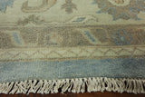 8' X 21' Oriental Oushak Wool Rug - Golden Nile