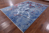 Modern Handmade Wool & Silk Rug - 9' 0" X 12' 0" - Golden Nile