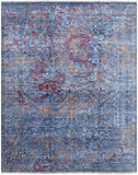 Modern Handmade Wool & Silk Rug - 8' 0" X 10' 1" - Golden Nile