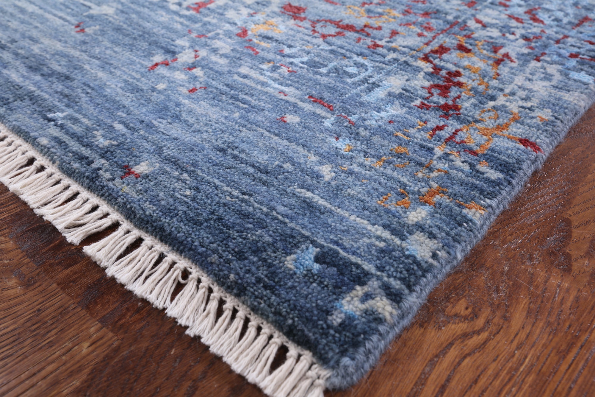 Modern Handmade Wool & Silk Rug - 8' 0" X 10' 1" - Golden Nile