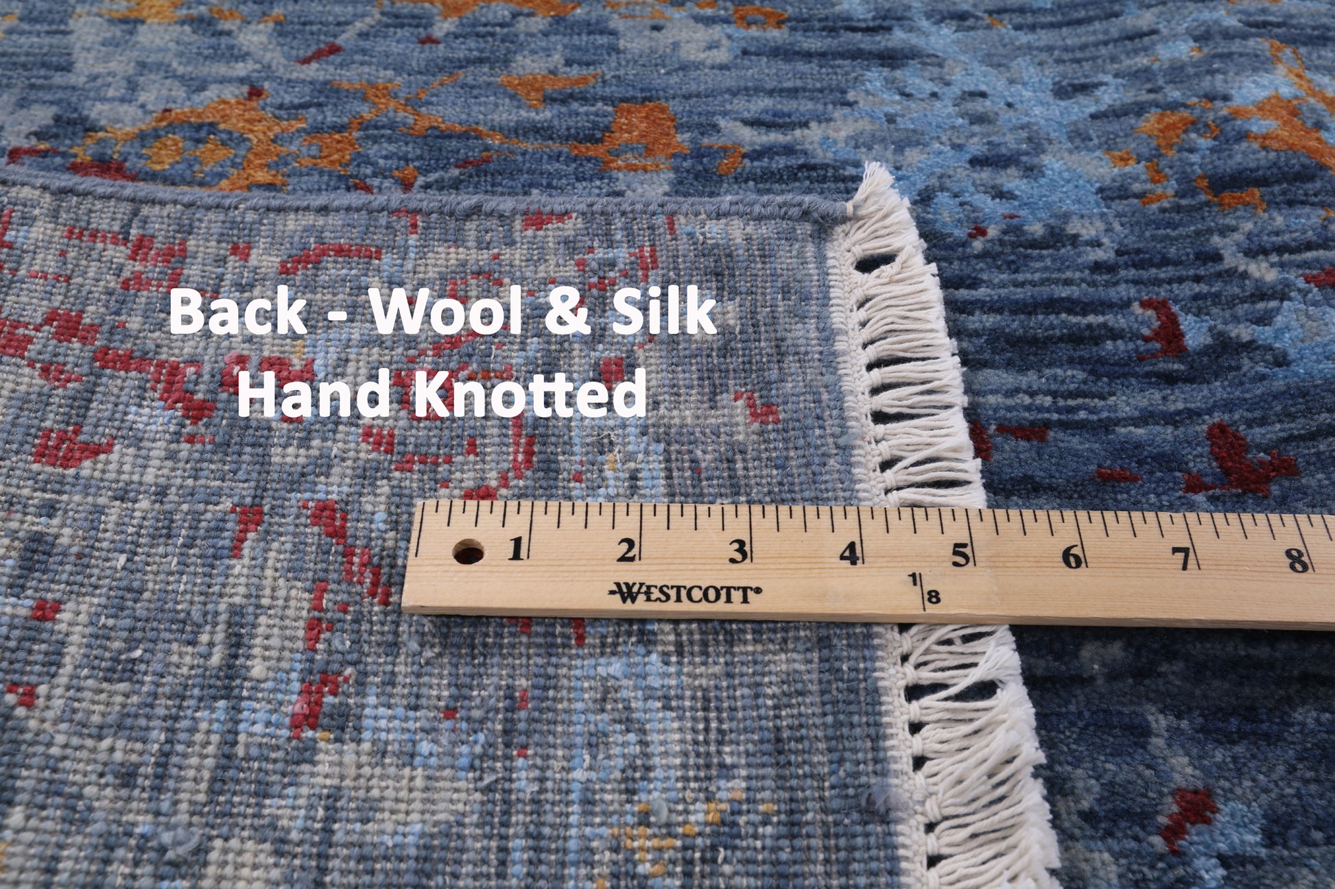 Modern Handmade Wool & Silk Rug - 8' 0" X 10' 1" - Golden Nile