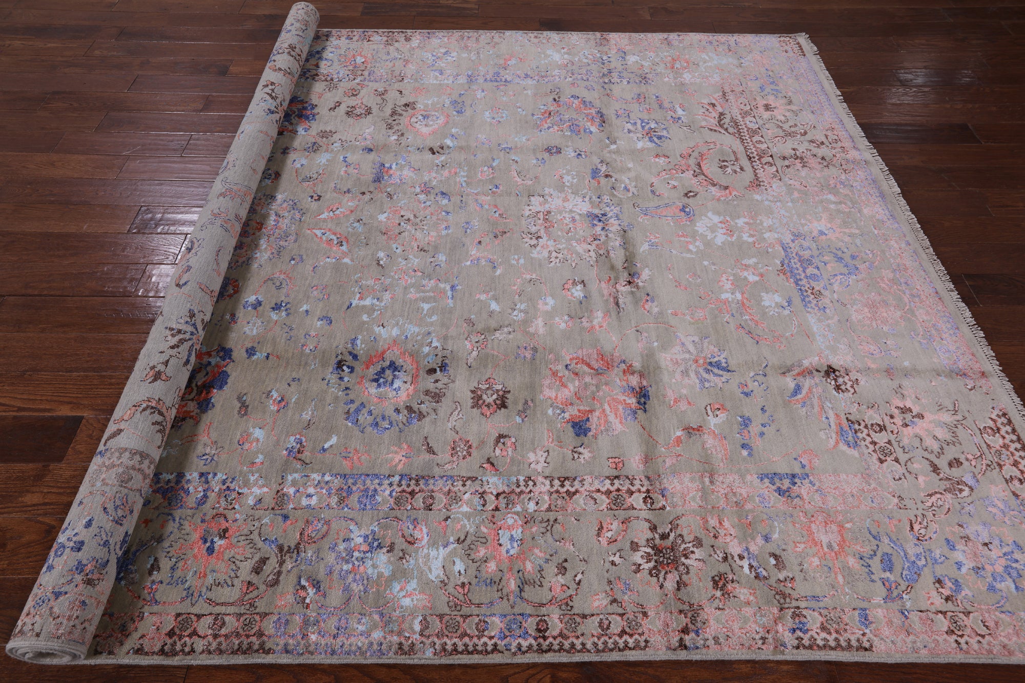 Persian Handmade Wool & Silk Area Rug - 8' 1" X 10' 2" - Golden Nile