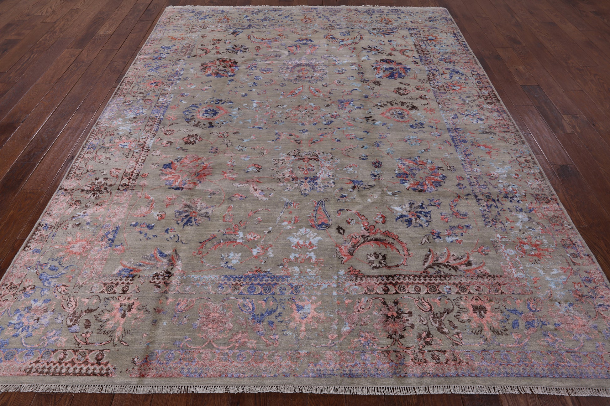 Persian Handmade Wool & Silk Area Rug - 8' 1" X 10' 2" - Golden Nile