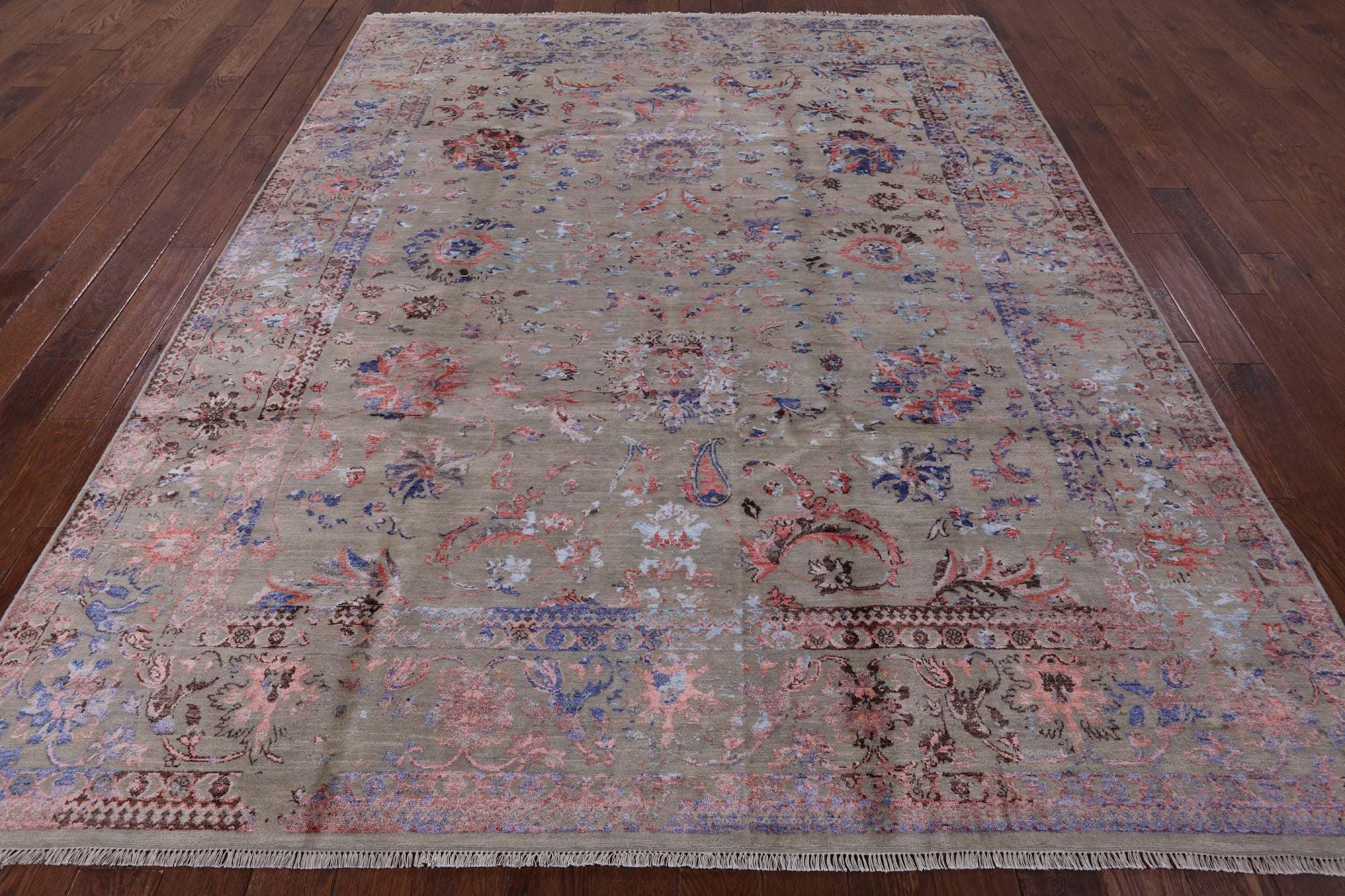 Persian Handmade Wool & Silk Area Rug - 8' 1" X 10' 2" - Golden Nile