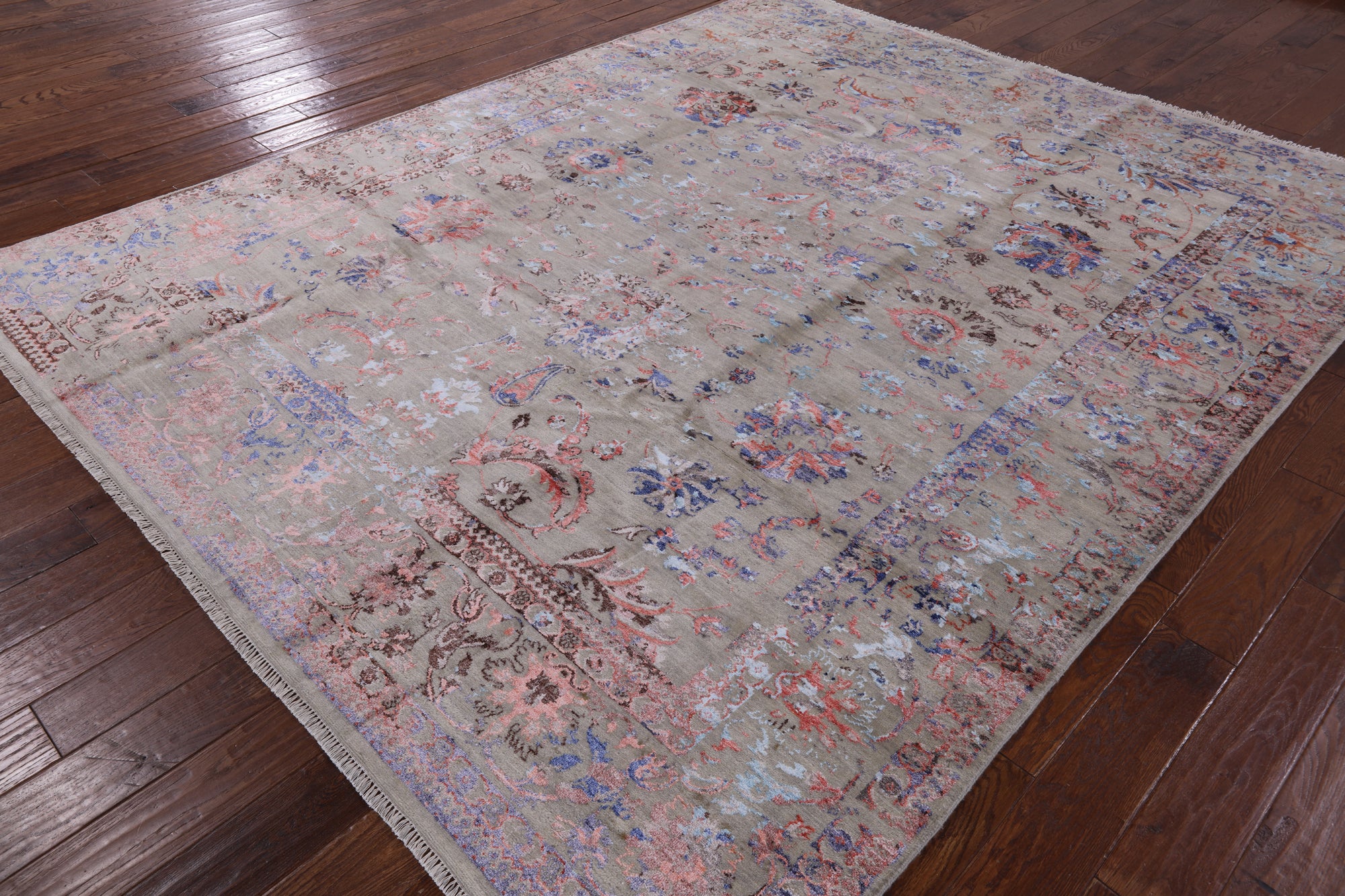 Persian Handmade Wool & Silk Area Rug - 8' 1" X 10' 2" - Golden Nile
