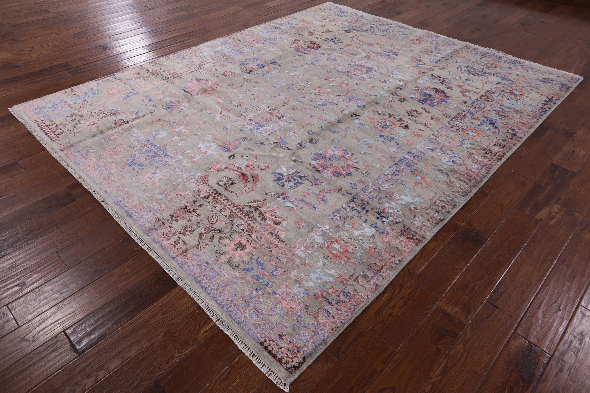 Persian Handmade Wool & Silk Area Rug - 8' 1" X 10' 2" - Golden Nile