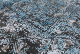 8' X 10' Pure Silk With Oxidized Wool Abstract Design Rug - Golden Nile