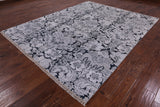 8' X 10' Pure Silk With Oxidized Wool Hand Knotted Rug - Golden Nile