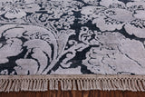 8' X 10' Pure Silk With Oxidized Wool Hand Knotted Rug - Golden Nile