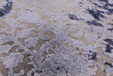 8' X 10' Pure Silk With Oxidized Wool Rug - Golden Nile
