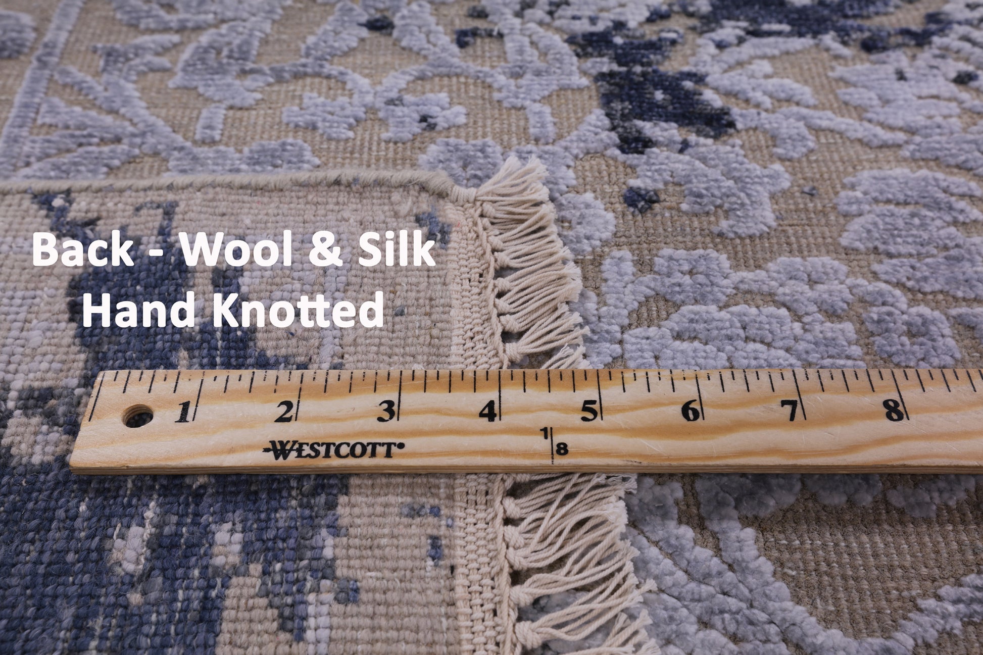 8' X 10' Pure Silk With Oxidized Wool Rug - Golden Nile