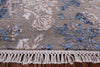 Modern Hi-Lo Pile Handmade Wool & Silk Rug - 8' 1" X 10' 5" - Golden Nile
